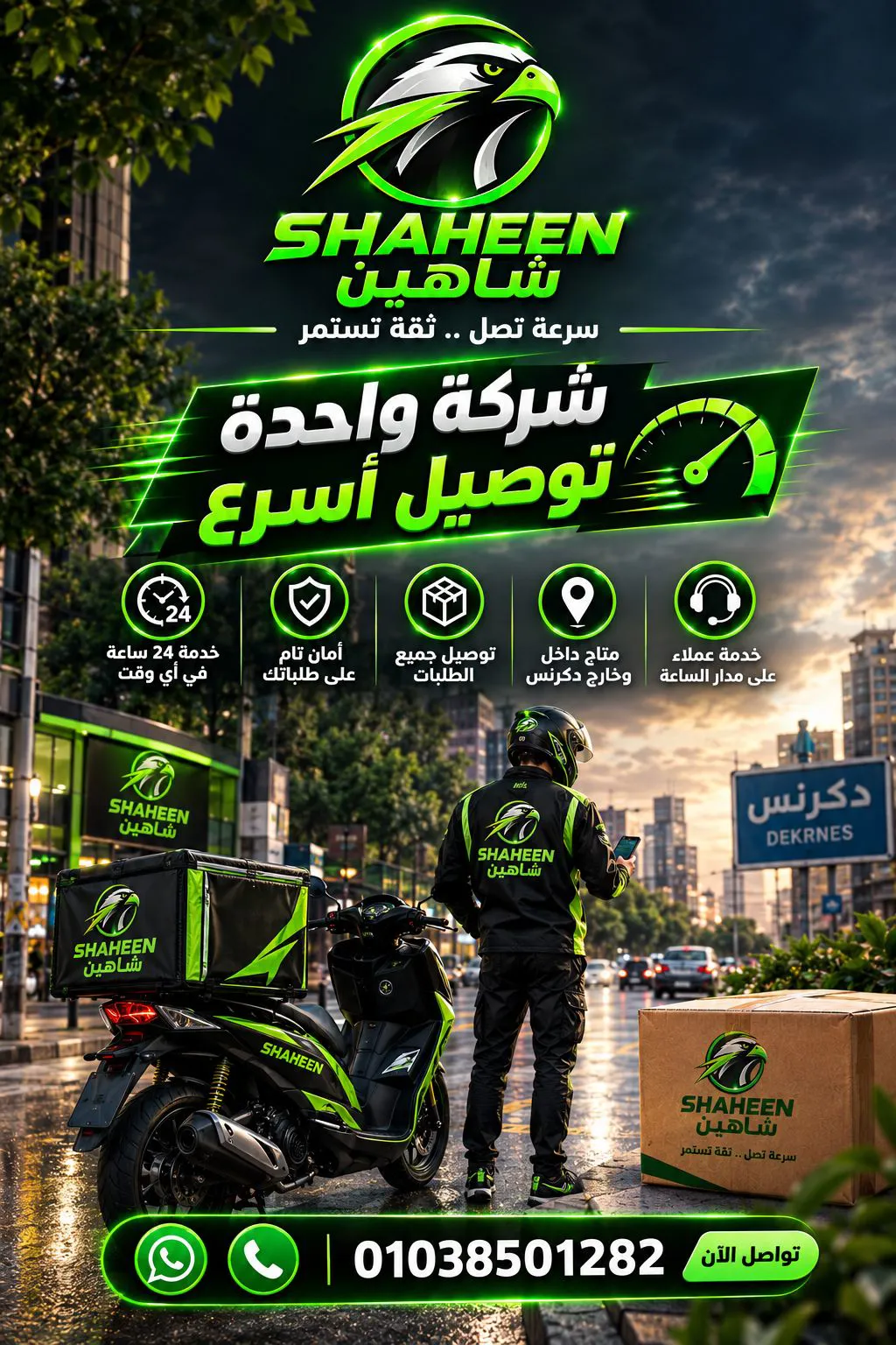 مكتب شاهين  للتوصيل