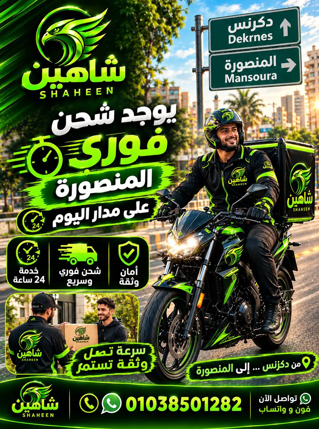 مكتب شاهين  للتوصيل
